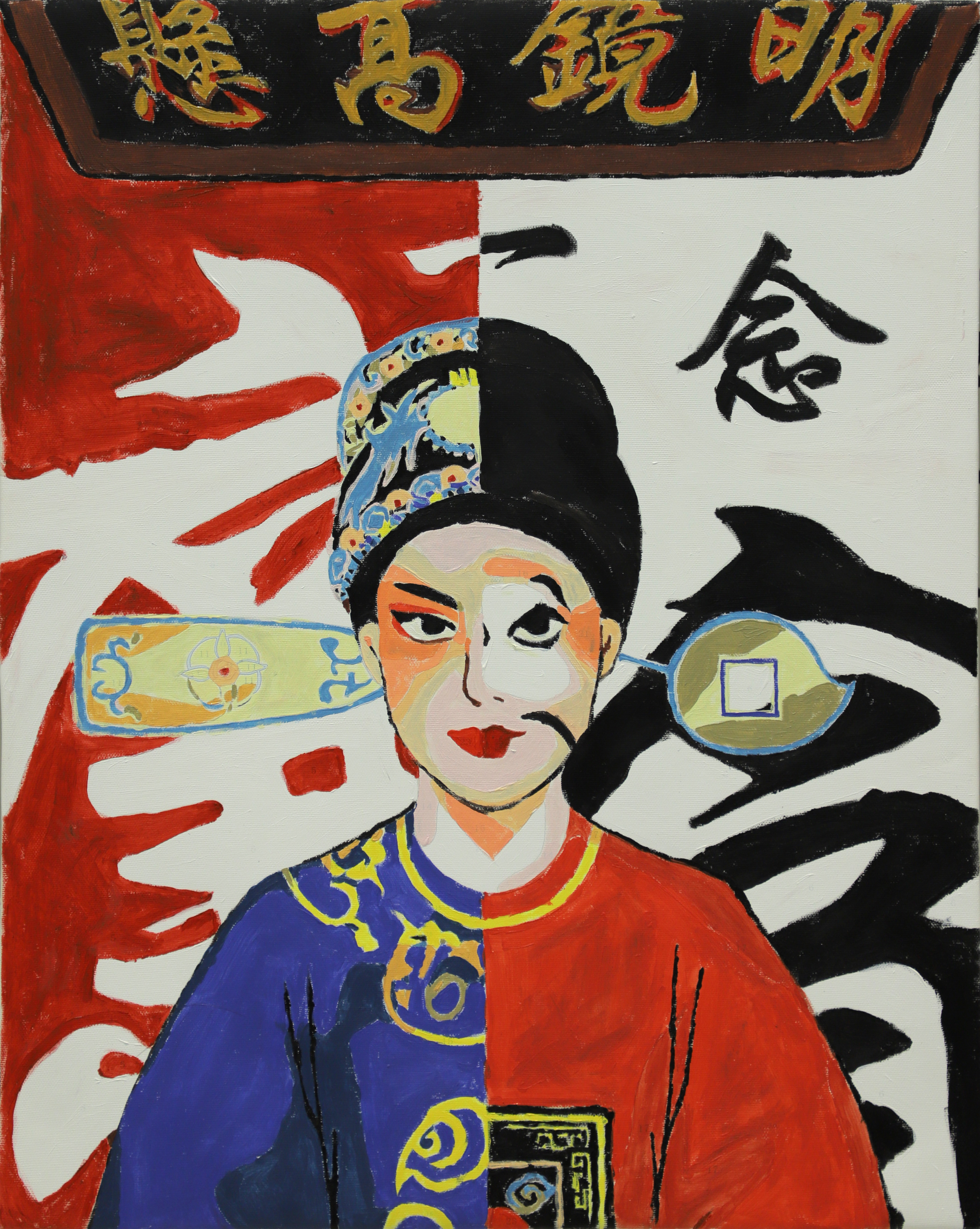 4.嵊州支行黄甜甜：绘画作品《一念》.png